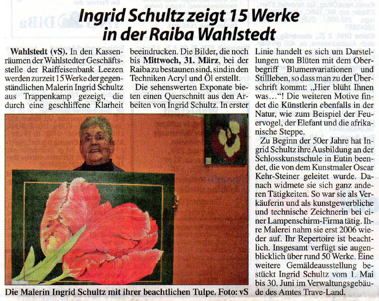 Ingrid Schultz Presse