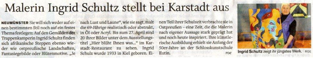 Ingrid Schultz Presse