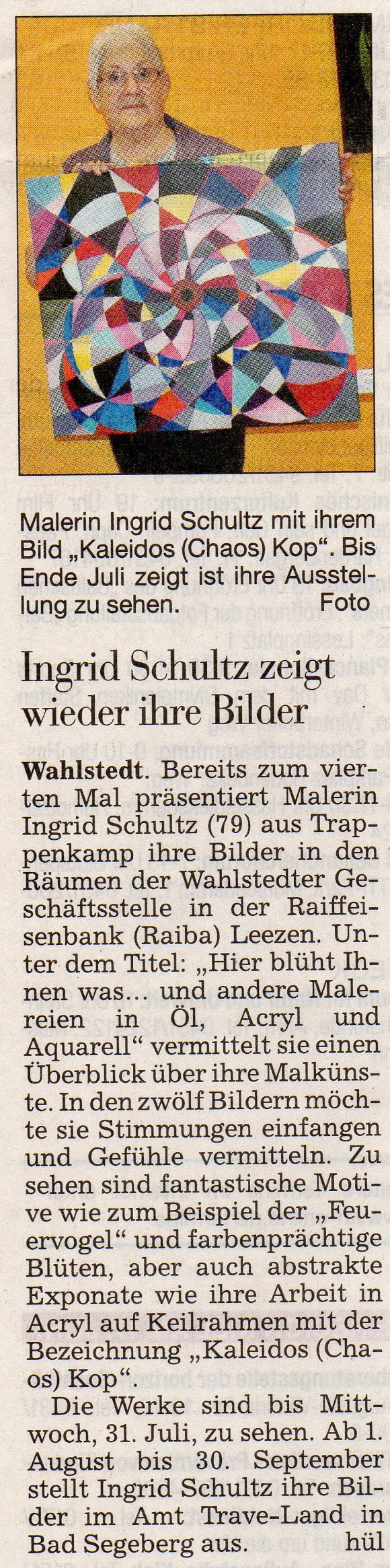 Ingrid Schultz Presse